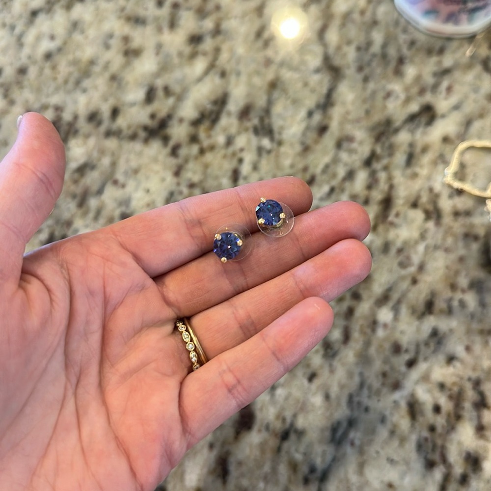 Kate spade purple stud earrings